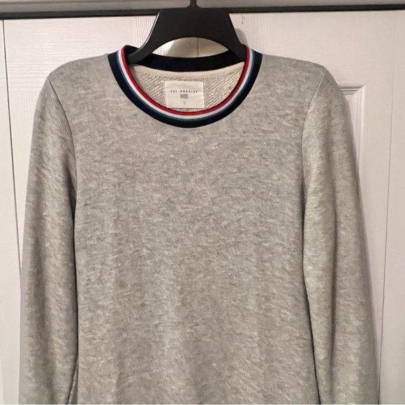 Sol Angeles Flag Roma Sweater Dress Striped Knit Midi French Terry Size Small - Picture 5 of 13